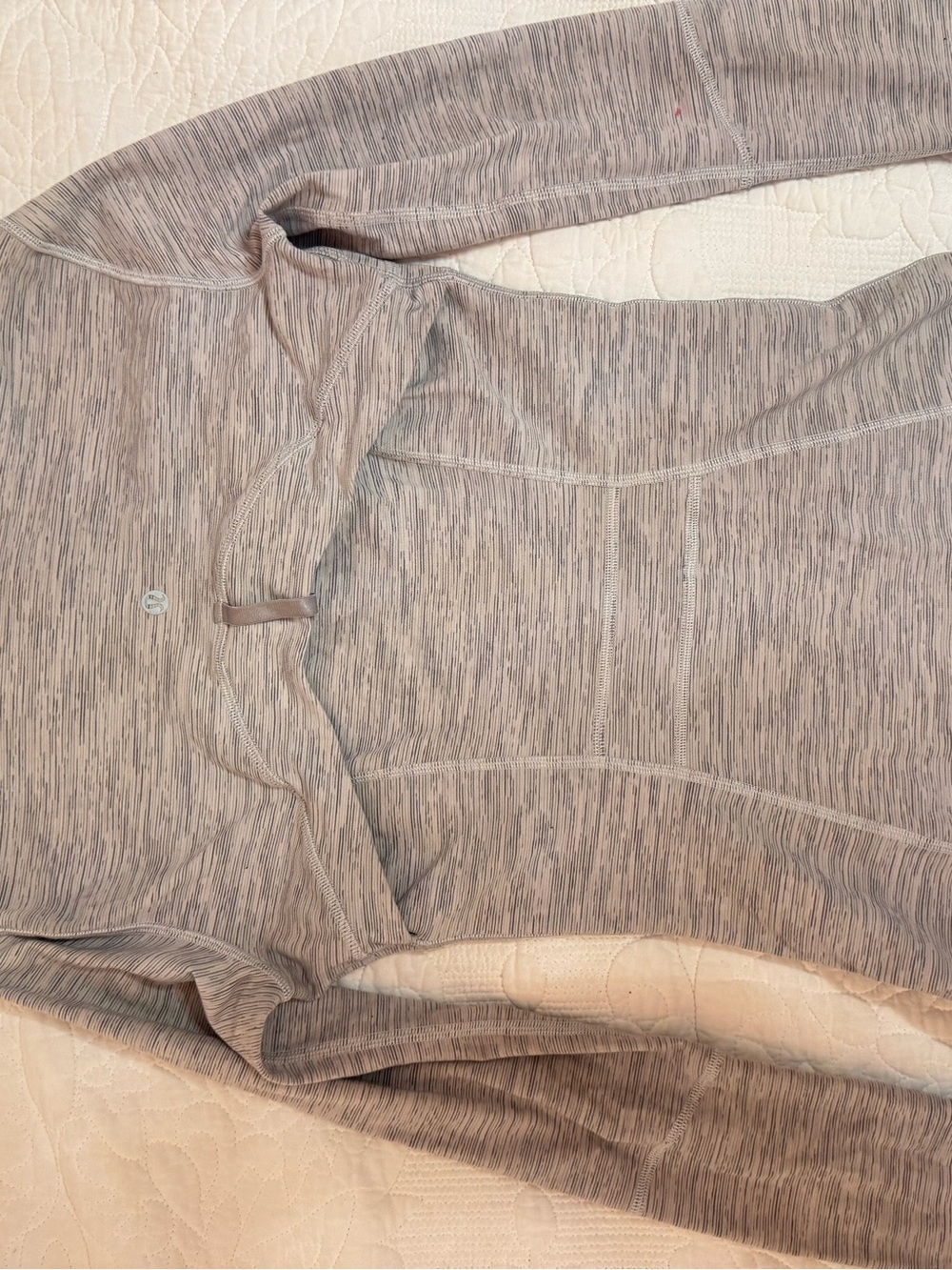 Lululemon Define Jacket Space Dye Grey White Full Zip Athletic Size 4 - Picture 7 of 8